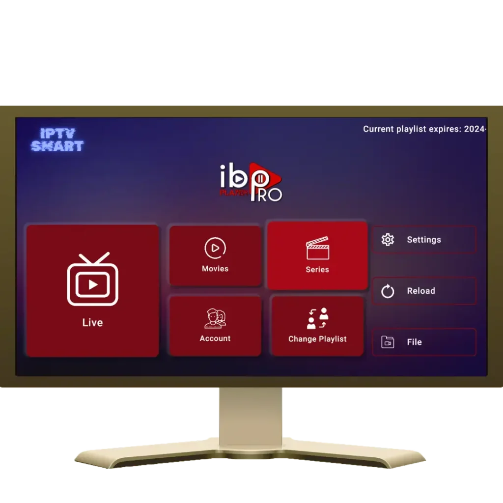 IPTV Smart gränssnitt på TV-skärm